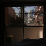 peaceful dark bedroom moonlight window